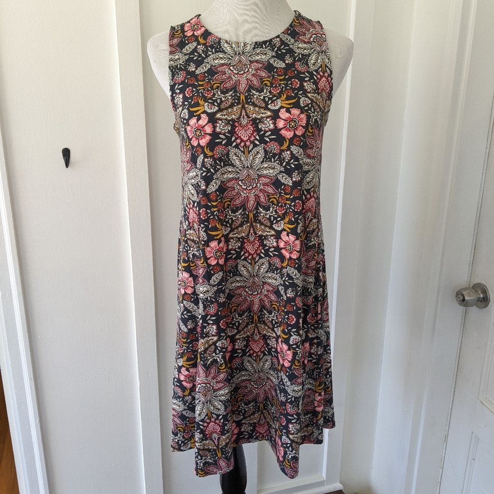 Loft Sleeveless Floral Dress